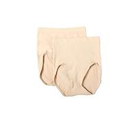 Bali Women's Shapewear Shaping Brief Ultra Control 2-Pack, Soft Taupe, Large