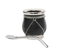 balibetov Colección Seleccionada - Mate Natural de Madera Premium y Plata Alemana - Set de Mate Natural Hecho a Mano en Argentina - con Bombilla de Acero Inoxidable y Cepillo de Limpieza (Patagonia)