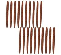 Balifly Gusanos Senko para la Pesca de lubinas. Señuelos de plástico Blando salados con Ranura para Anzuelo para la Pesca en Agua Salada 5,31 Pulgadas 20 Unidades FS/RE-09(Color B)