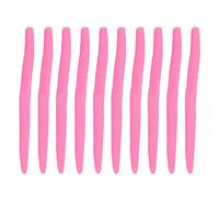 Balifly Gusanos Senko para la Pesca de lubinas. Señuelos de plástico Blando salados con Ranura para Anzuelo para la Pesca en Agua Salada. 5,31 Pulgadas 10 Unidades FS/RE-09(Color H)