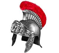Balinco Casco Romano | Casco Romano Plateado | Guerrero | Luchador Romano | Gladiador Romano - para damas y caballeros como el accesorio perfecto para un disfraz romano