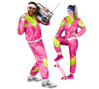 Balinco Chándal Premium 80s & 90s Retro I Assianzug I Disfraz I Gangster I Prolet I Mal Gusto I Assi I Hombre I Mujer I Lema I Carnaval I Fasching (Rosa I Verde I Amarillo, XL)