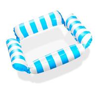 Balinco Colchón hinchable para piscina, hamaca de agua con red, colchón de aire de agua con 4 cámaras de aire, sillón de fiesta para piscina, juguetes acuáticos, hamaca, accesorios de piscina para