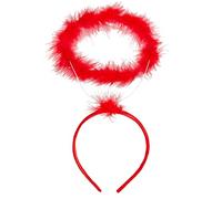Balinco Diadema halo rojo, halo de angel, disfraz cupido, angel caido, navidad, halloween, carnaval