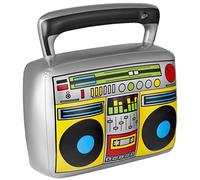Balinco Hinchable Ghetto Blaster Oldschool, 80s - 90s Disfraz, Retro Radio, Disfraz Fiesta Lema, Disfraz Carnaval, Decoración, Accesorios