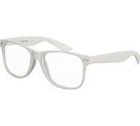 Balinco Nerd Gafas De Sol Con Lentes Transparentes Goma Mate Retro Vintage Unisex Gafas Con Bisagra De Muelle (Gris Claro)