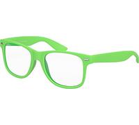 Balinco Nerd Gafas De Sol Con Lentes Transparentes Goma Mate Retro Vintage Unisex Gafas Con Bisagra De Muelle (Verde)