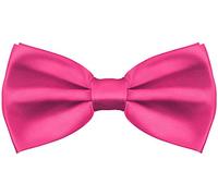 Balinco Pajarita de seda o pajarita con gancho Noble - ya atada y ajustable en longitud - más de 25 colores para elegir (Rosa)