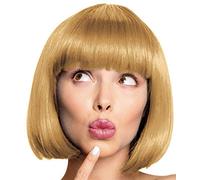 Balinco Peluca Bob / Cabaret / Pageboy - Unisex, Poliéster, 13 Colores (Rubio)