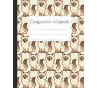 Balinese Cat Pattern Composition Notebook: A Stylish Notebook for Cat Lovers to Use for Schoolwork, Journaling, and Taking Notes at Home or in the Office