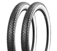 Balinge Paquete de 2 neumáticos Beach Cruiser de 26 x 2.125 pulgadas, 26 neumáticos de bicicleta de pared blanca, neumáticos de bicicleta de pared blanca, neumático de playa de 26 x 2.125, neumático
