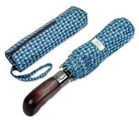 Balios Paraguas plegable con mango de madera real, apertura y cierre automático, con dosel ventilado