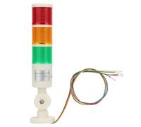 Baliza de Advertencia LED Industrial, Rojo/naranja/verde, Torre de Alarma con Zumbador Indicador de Máquina CNC, Baliza de Advertencia LED Industrial de 24 VCC Rojo/naranja/verde