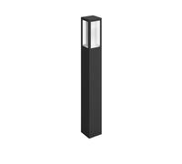 Baliza de jardín led exterior imprex 84.5 cm 600 lm acero inoxidable negro resistencia ip44 interruptor con temporizador