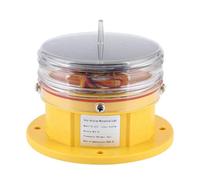 Baliza de luz lateral alimentada por energía solar, luz intermitente de seguridad marina LED IP68, luz solar para embarcaciones visible en 360° para barcos, barcazas y muelles, con