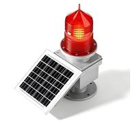 Baliza estroboscópica LED solar de 15 W/20 W para señalización GZ155 | Luz de advertencia de baja intensidad para seguridad aérea, señalización de obstáculos y luces de advertencia.
