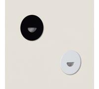 Baliza Exterior LED 2W Empotrable Aluminio Pared Circular Blanco Guell