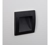 Baliza Exterior LED 4W Empotrable Pared Cuadrado Negro Leif [EEK: G]