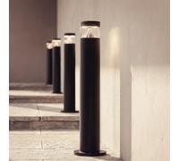 Baliza Exterior LED 5W Superficie Pie 50cm Acero Inoxidable Inti Negro