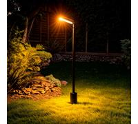LEDKIA LIGHTING Baliza Exterior LED 6W 60 cm con Pincho Flux Negro