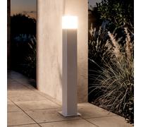 LEDKIA LIGHTING Baliza Exterior Superficie Pie 74cm Augusta Blanca Blanco E27