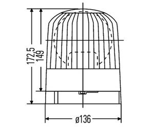 Baliza giratoria KL Junior HELLA 2RL 007 552-011