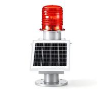 Baliza LED solar de baja intensidad de 15 W/20 W para torres altas, GZ122 | para señalización de obstáculos, aerogeneradores y puentes - Baliza LED resistente a la intemperie