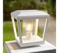 Lucande Lámpara para exterior Dunia (Moderno) en Blanco hecho de Aluminio (1 llama, E27) iluminación senderos baliza farola