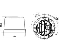HELLA Luz de identificaciÃ³n omnidireccional (Ref: 2RL 011 484-001)