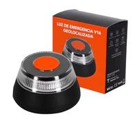 Baliza v16 geolocalizada homologada por la dgt 3.0,luz de Emergencia LED con Botón SOS, luz led, Iluminación 360 Grados, valida hasta 2038 con app incluida, tarjeta SIM y datos incluidos