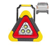 Balizas Triangulares - Triángulo de Alerta Led, Luz de Advertencia Triangular de Emergencia con Función 2 en 1 | Lámpara de trabajo LED triangular amonestadora portátil, plegable, cumplida para accide