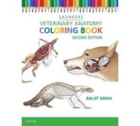 Baljit Singh Veterinary Anatomy Coloring Book (Tapa blanda) (Importación USA)