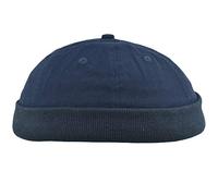 Balke Docker Gorro de algodón puro | aspecto de lona | talla única ajustable | verano/invierno, marine, Talla única