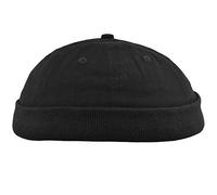 Balke Docker Gorro de algodón puro | aspecto de lona | talla única ajustable | verano/invierno, Negro , Talla única