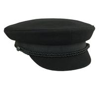 Balke Gorra de marinero de Capitán [Negro - 6.875]