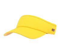 Balke Visera de Verano Visor de Sol con Cierre de Contacto Gorra 100% Algodón - Talla única - Unisex Hombre Mujer, Amarillo Curry