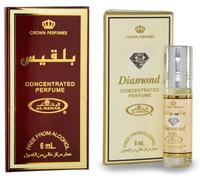 Balkis & Diamond Concentrated Perfume Oil Pack of 2 | Long-Lasting Alcohol-Free Attar for Men & Women | 6ml Each Roll-On
