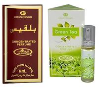 Balkis & Green Tea Concentrated Perfume Oil Pack of 2 | Long-Lasting Alcohol-Free Attar | 6ml Roll-On for Men & Women