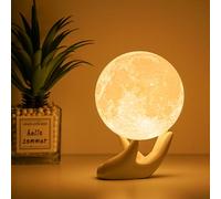 Balkwan Lámpara de Luna 3D LED, 16 Colores, Táctil, Luz Nocturna para Niños, Regalo, Decoración Dormitorio y Salón (3.5 Pulgadas)