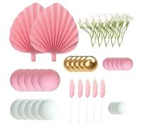 Ball Cake Decorations, Small Fan Balls, 7.87x5.91in Authentic Pearl Topper Set, Compact Elegant Baking Accessory, Shiny Festive Finish for Birthday Wedding Holiday Cakes