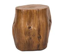 Ball & Cast Hormigón taburete mesa auxiliar, 16.5"H, marrón