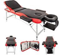 Ball & Cast Mesa de Masaje de Aluminio Ligera, portátil, Piel sintética, Tatuaje, SPA, Cama Plegable y Ajustable con Soporte para reposacabezas para Brazos, fácil de Transportar y almacenar, Color