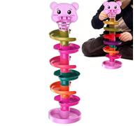 Ball Drop Slide Toy - Early Education Ball Rolling Toy | Sliding Bal,Early Education Track Rolling Slide Tower Throwing Stacking for 1-3 Years Old,