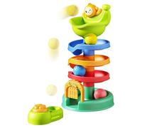 Ball Drop Toy Set, Early Learning Stacking Tower, 11.42x6.3x12.2 Inches, Colorful Track Design, Parent-Child Interaction Toy, Toddler Tabletop Game for Preschool Boys Girls