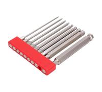 Ball End Allen Wrench Set | 9 Pieces Ball Magnetic Screwdriver | Metric Bit Set | 1 For Glass Brick Granite Walls Wood Tiles Porcelain Metal Stone Construction Installation Drilling