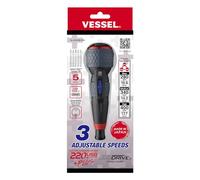 BALL GRIP - Destornillador recargable Plus con 5 piezas. Juego de puntas