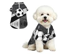 Ball Light Shadow S - Camisa hawaiana para perros pequeños, bonito traje de playa de verano para cachorros, ropa suave y transpirable para gatos con botones
