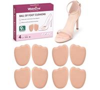 Ball of Foot Cushions for Women, 4 Pairs Non-Slip Forefoot Pads