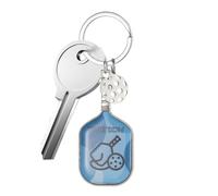 Ball Paddle Keychain - Zinc Alloy Racket Key Ring | Exquisite Sports Keychain for Women, Bag Decoration, Tennis, Pong, Paddle Lovers, Durable and Stylish Accessory Gift