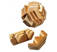 Ball-Puzzle - Bambú - 6 Piezas Del Puzzle - Juego de Ingenio